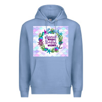 Colony Blue mermaid kisses starfish wishes Premium Hoodie - TumblerDesignByShophia
