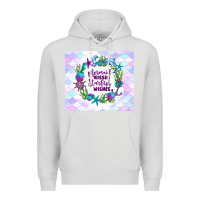 Dove Grey mermaid kisses starfish wishes Premium Hoodie - TumblerDesignByShophia