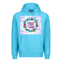 Ocean Blue mermaid kisses starfish wishes Premium Hoodie - TumblerDesignByShophia