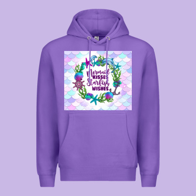 Mermaid Kisses Starfish Wishes Premium Hoodie Designed By Tumblerdesignbyshophia