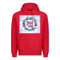 Red mermaid kisses starfish wishes Premium Hoodie - TumblerDesignByShophia