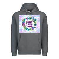 Rock mermaid kisses starfish wishes Premium Hoodie - TumblerDesignByShophia