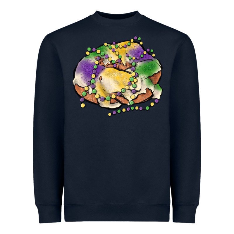Mardi Gras King Cake Heavyweight Sweatshirt by MaliasSmallBusiness | Teevron