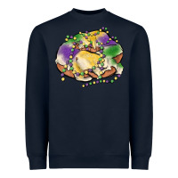 Navy mardi gras king cake Heavyweight Sweatshirt - MaliasSmallBusiness