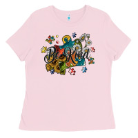 Bubblegum Pink be kind Ladies Tee - SublimationCraftShop