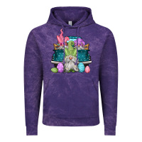 Cloud Purple easter gnomes farm truck Vintage Hoodie - Jasminsmagicworld