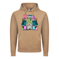 Vintage Coffee easter gnomes farm truck Vintage Hoodie - Jasminsmagicworld