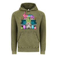Vintage Olive easter gnomes farm truck Vintage Hoodie - Jasminsmagicworld