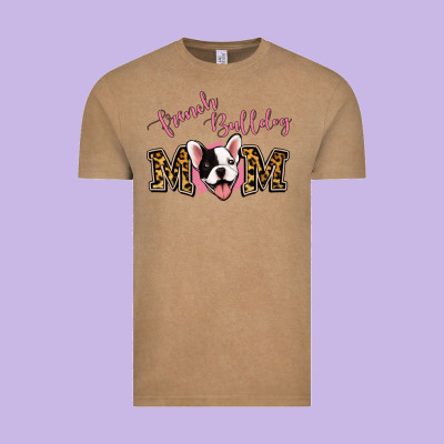 French Bulldog Mom Vintage Tee Designed By Jasminsmagicworld