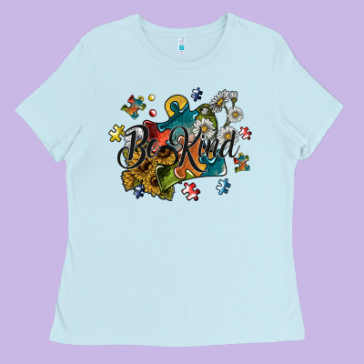 Be Kind Ladies Tee Designed By Sublimationcraftshop