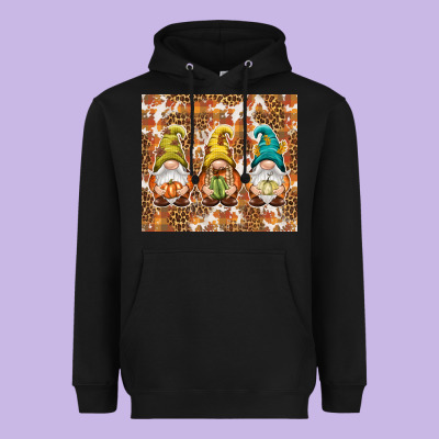 Fall Gnomes Heavyweight Hoodie Designed By Nancycooperartshop