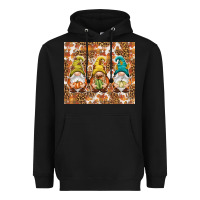 Black Fall gnomes Heavyweight Hoodie - NancyCooperArtShop