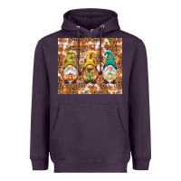 Plum Fall gnomes Heavyweight Hoodie - NancyCooperArtShop