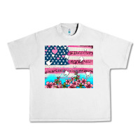 Lunar Rock american flag and teeth with flowers Urban Heavy Tee - AdoDesignShop