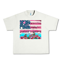 Pistachio american flag and teeth with flowers Urban Heavy Tee - AdoDesignShop