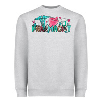 Heather Grey pharmacist Heavyweight Sweatshirt - MaliasSmallBusiness