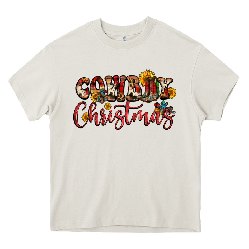 Cowboy Christmas Heavy Core Tee by FaDigitalArtStudio | Teevron
