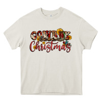 Cream cowboy christmas Heavy Core Tee - FaDigitalArtStudio