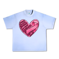 Grape Ice heart breast cancer Urban Heavy Tee - MaliasSmallBusiness