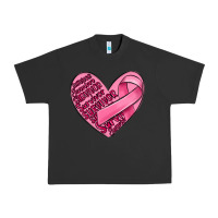 Pigment Black heart breast cancer Urban Heavy Tee - MaliasSmallBusiness