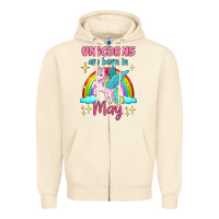 Sandshell unicorns are born in may Zipper Hoodie - Jasminsmagicworld