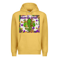 Antique Gold Mardi Gras Fleur De Lis tumbler Premium Hoodie - HowdyJamesFarm
