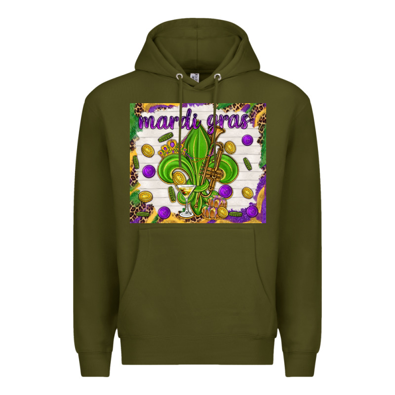 Mardi Gras Fleur De Lis Tumbler Premium Hoodie by HowdyJamesFarm | Teevron