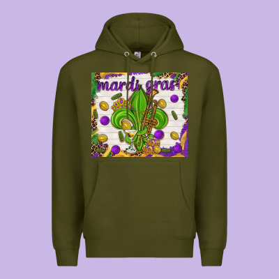 Mardi Gras Fleur De Lis Tumbler Premium Hoodie Designed By Howdyjamesfarm