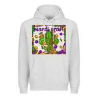 Dove Grey Mardi Gras Fleur De Lis tumbler Premium Hoodie - HowdyJamesFarm