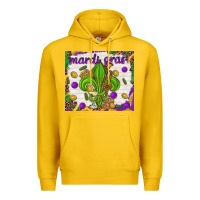 Lemon Mardi Gras Fleur De Lis tumbler Premium Hoodie - HowdyJamesFarm