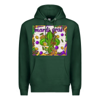 Sports Green Mardi Gras Fleur De Lis tumbler Premium Hoodie - HowdyJamesFarm