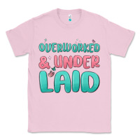 Bubblegum Pink overworked underlaid Classic Tee - MaliasSmallBusiness