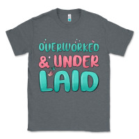 Charcoal Heather overworked underlaid Classic Tee - MaliasSmallBusiness
