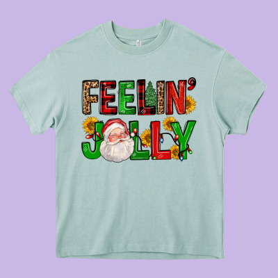 Feelin' Jolly Heavy Core Tee Designed By Fadigitalartstudio