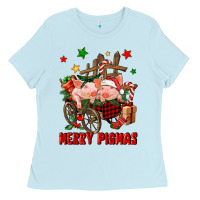 Merry Pig Mas Ladies Tee | Teevron