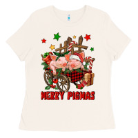 Bone merry pig mas Ladies Tee - FaDigitalArtStudio