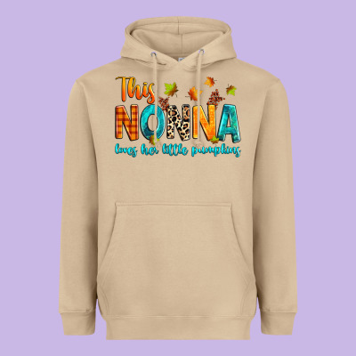 This Nonna Loves Her Little Pumpkins Heavyweight Hoodie Designed By Texasbilliewilder