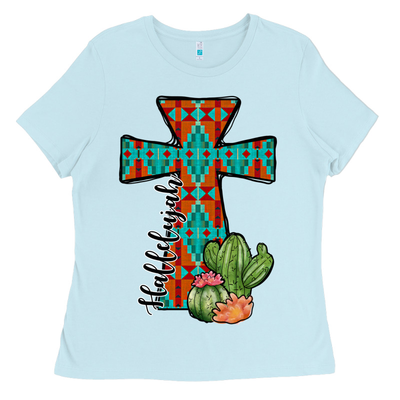Aztec Cactus Cross Ladies Tee by JahusDesignShop | Teevron