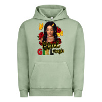 Pigment Oil Green black girl magic Urban Hoodie - FaDigitalArtStudio