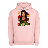 Pigment Salmon black girl magic Urban Hoodie - FaDigitalArtStudio