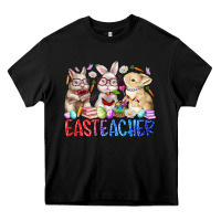 Black eastteacher Heavy Core Tee - RacoonDesign