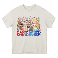 Cream eastteacher Heavy Core Tee - RacoonDesign