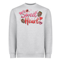 Heather Grey sweet heart Heavyweight Sweatshirt - MaliasSmallBusiness