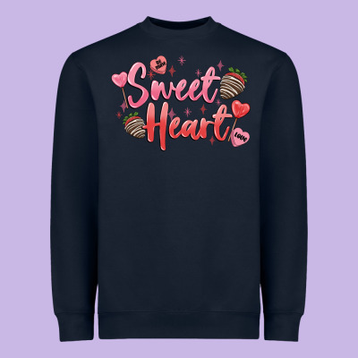 Sweet Heart Heavyweight Sweatshirt Designed By Maliassmallbusiness