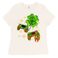 Bone St. Patrick's Day with game control and clover Ladies Tee - Neo Western