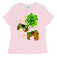 St. Patrick's Day With Game Control And Clover Ladies Tee | Teevron