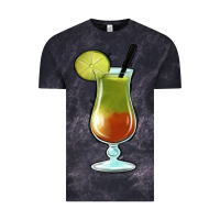 Cloud Black Margarita Glass Vintage Tee - Jasminsmagicworld