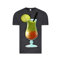 Vintage Black Margarita Glass Vintage Tee - Jasminsmagicworld