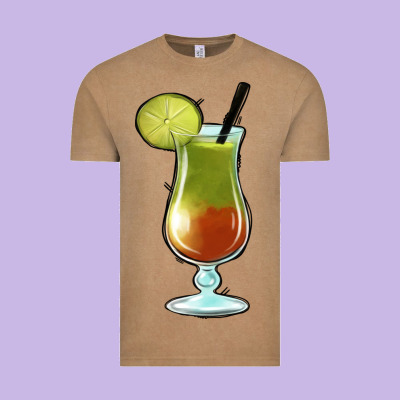 Margarita Glass Vintage Tee Designed By Jasminsmagicworld
