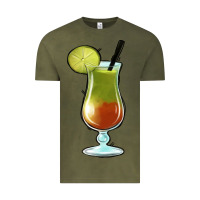 Vintage Olive Margarita Glass Vintage Tee - Jasminsmagicworld